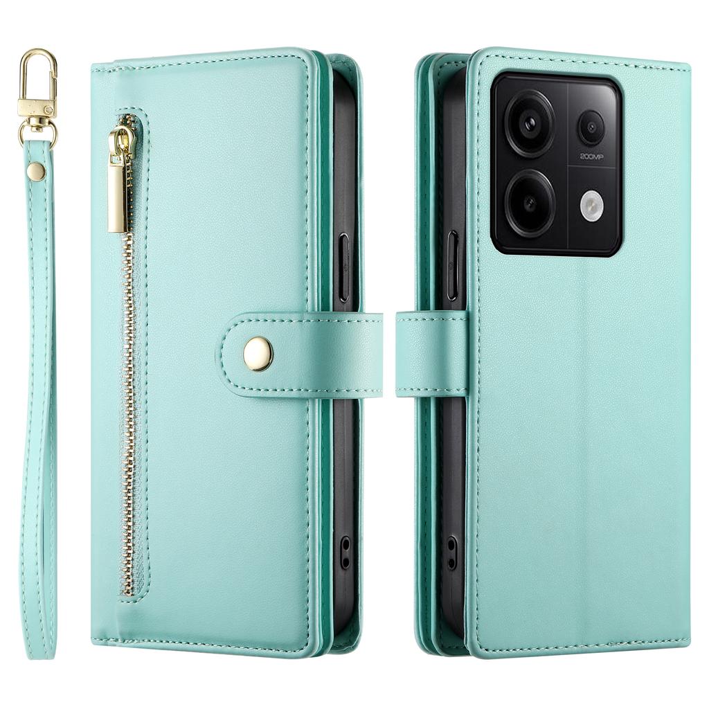 Crossbody Zipper Cards Solt Wallet Leather Case For Xiaomi Redmi Note 13 Pro Plus 12 13C POCO X6 5G Lanyard Bag Pocket Cover
