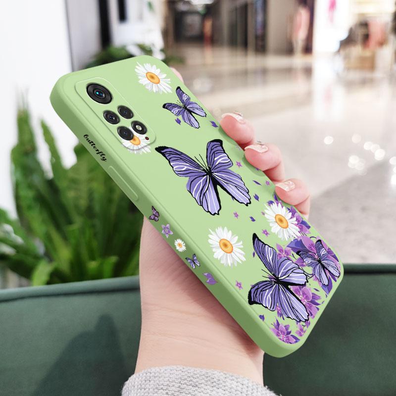 

Purple Butterflies Phone Case For Xiaomi Redmi Note 15 Pro Plus 4G 5G Silicone Cover Redmi Note 15 4G