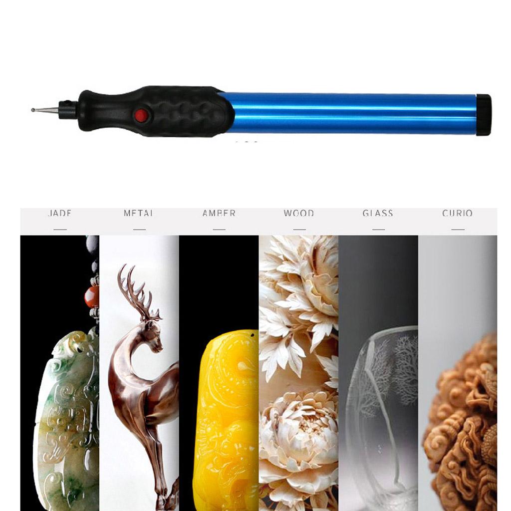 Portable Electric Micro Engraver Pen Carve Engraving Tool Kit Cordless Precision Engraver for DIY Jewellery Making Metal