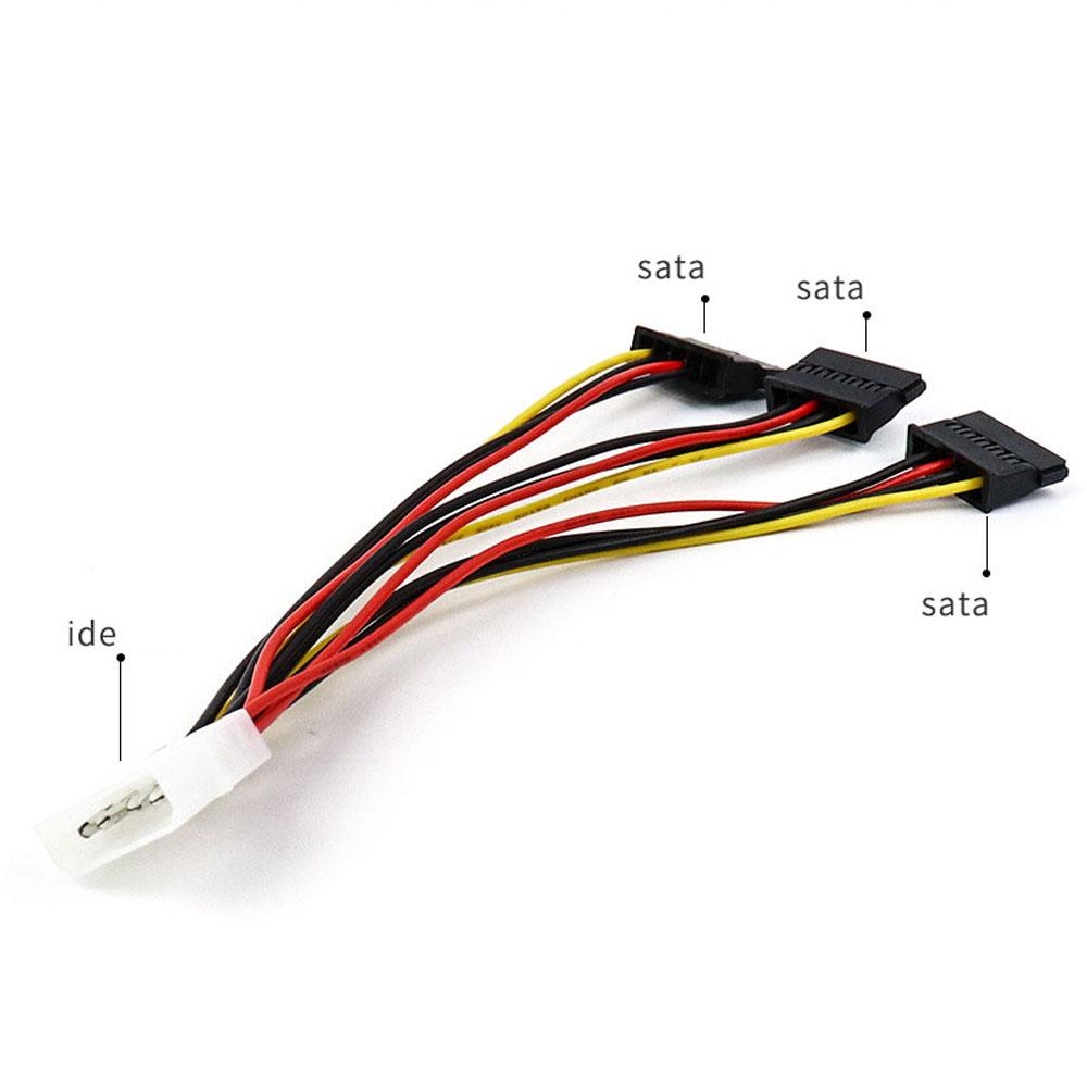 Connectors SATA 4 Pin IDE Molex ATA Extension Adapter Cable Adapter Extension Cable Power Splitter