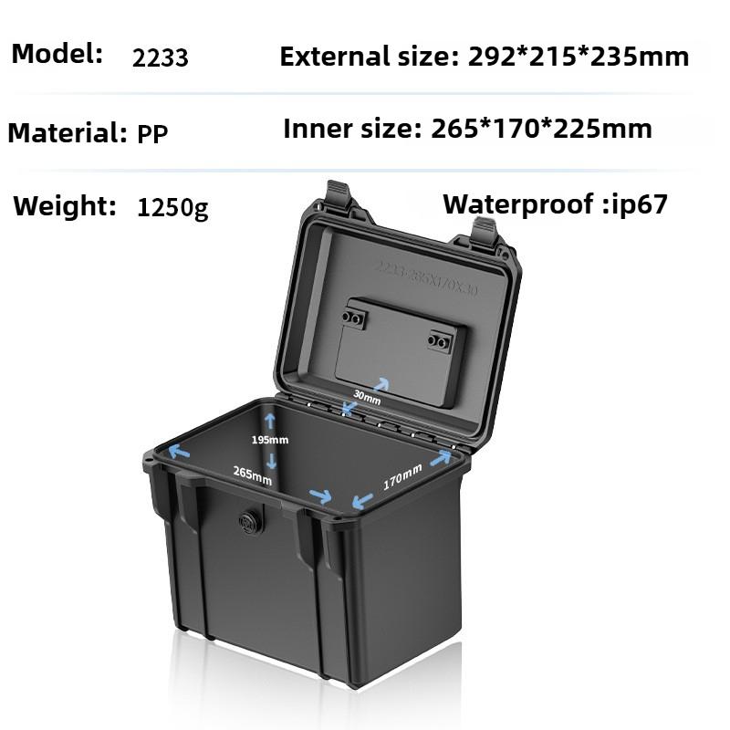 

Waterproof Tools Storage Case Equipment Protective Box Large Capacity Portable Hardware Tools Organizer Multi-purpose Toolbox