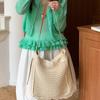 Woven Bag - Large Capacity Beach Vacation Sandbag - Single Shoulder Crossbody Tote Bag Casually