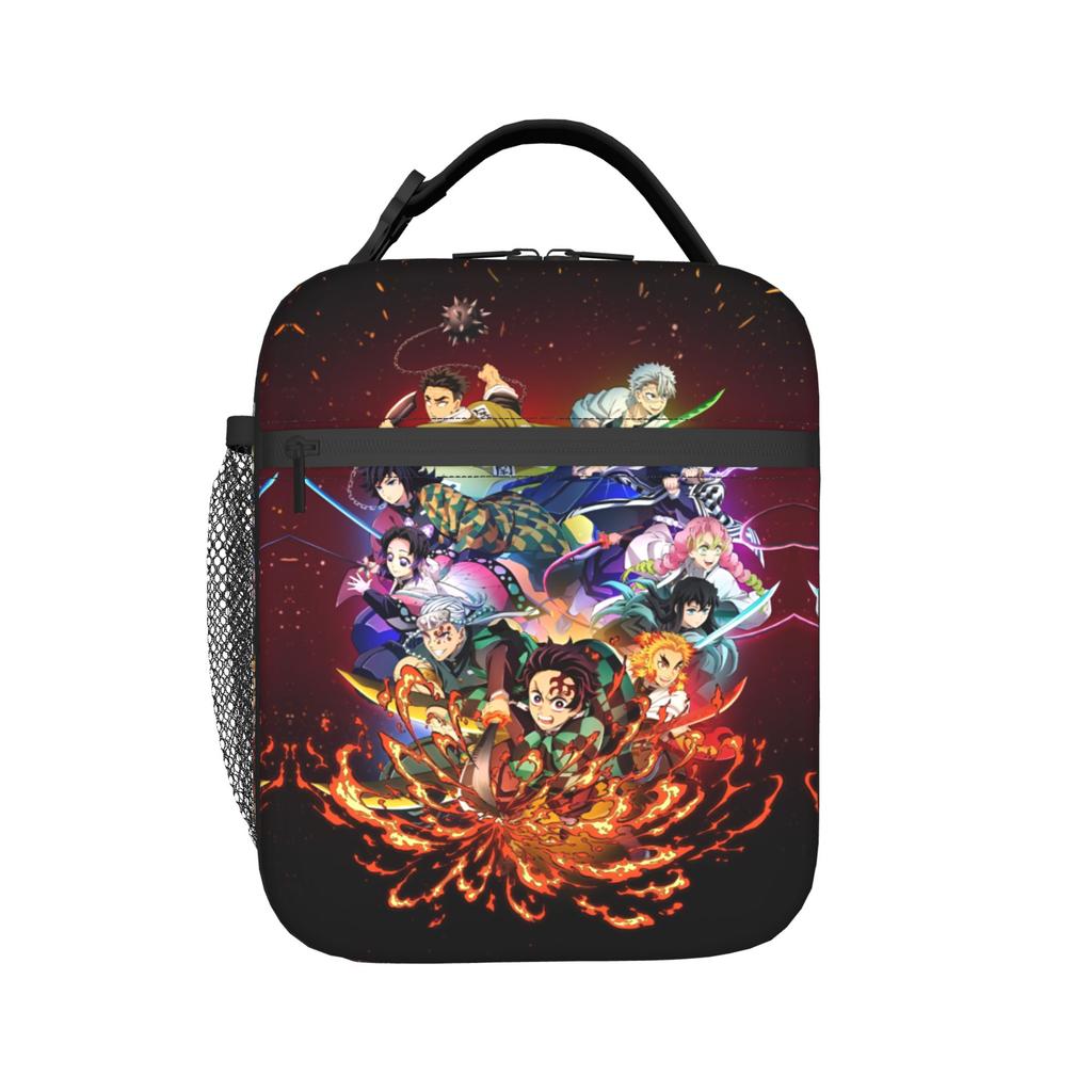 Custom Demon Slayers Lunch Bag Men Women Thermal Cooler Insulated Lunch Boxes for Adult Office