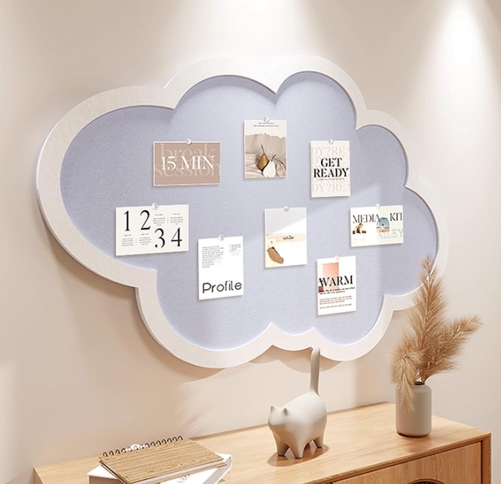 Süßes Schwarzes Brett für die Wand Wolkenform Kork-Anschlagtafel mit Pinnnadeln Selbstklebendes Filz-Notizbrett Wanddekoration für Büro Zuhause Schule Kamel