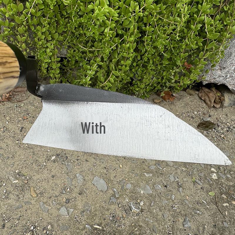 Left-Handed Composite Steel Grass Cutter with Bent Handle - Outdoor Farmer's Harvesting and Weeding Crescent Sickle