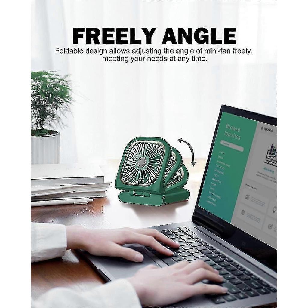 Upgrade Handheld Fan, Small Personal Fan with 3 Speeds Neck Rechargeable Portable Fan SZRH