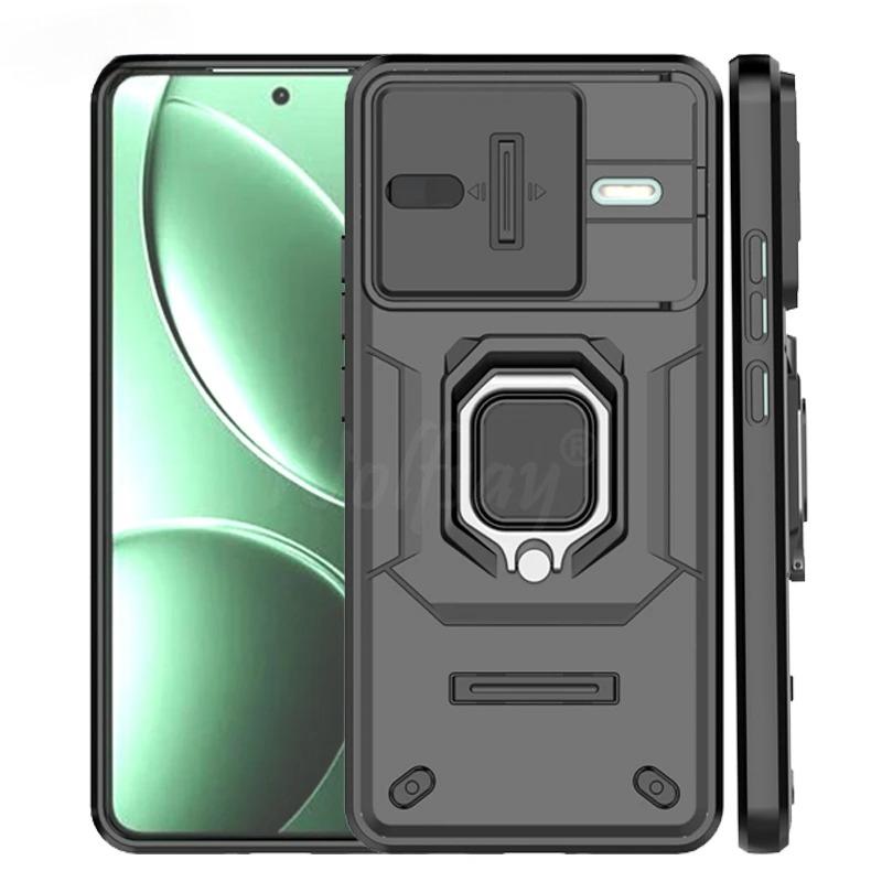 Shockproof Case For Xiaomi Poco F7 Pro Case For Poco F7 Pro F7 Ultra Ring Holder Magnetic Cover For Poco F7 Pro Push Window Case