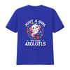 Just A Girl Who Loves Axolotls Cute Axolotl Kids T Shirtn Girls Shirt Vintage Washed Fashion Top For Everyday Wear Homme