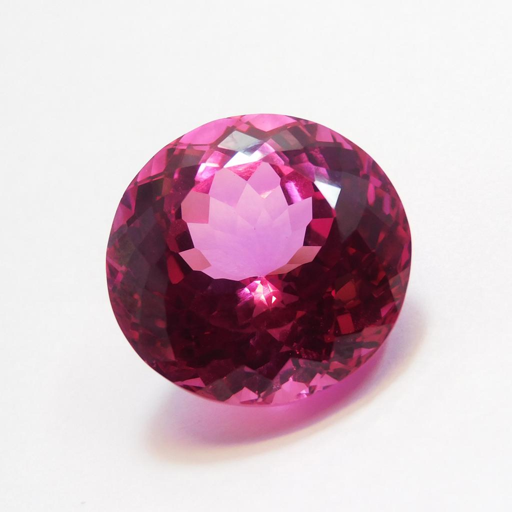 Natural Pink Tourmaline Loose Gemstone Magnificent 30.35 Ct Round Cut October Birthday Birthstone