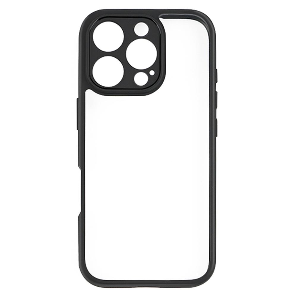 For iPhone 16 Pro Case Shockproof PC+TPU Clear Back Phone Cover