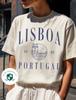 Lisboa, Portugalsko Tričko z bavlny Comfort Colors | Cestovní tričko Lisabon | Dárek, Pro ni, Pro něj Cestovatel