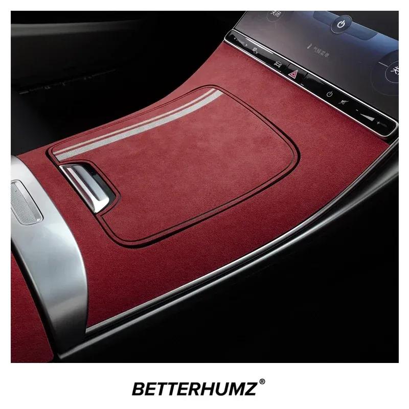 Car Interior Center Console Panel Trim Sticker for Mercedes W206 C Class C200 C220 C260 C300 C180 Made of Alcantara Accessories