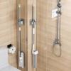 Self-adhesive Mop Holder Broom Stand Wall Mounted Mop Support Sweeping Brush Hook Storage Organizer Bathroom Kitchen Accessories
