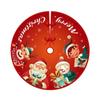 Tree Christmas Skirt Red Plaid Santa Elk Carpet Mat Cover Home Decoration Xmas