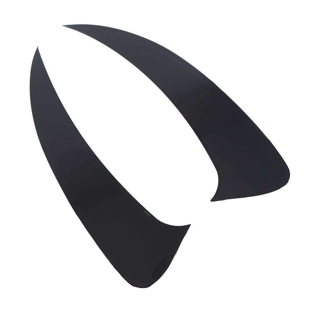 2 Pcs Rear Bumper Spoiler Air Vent Cover Glossy Black Lower Air Vent Cover Trim Frame Replacement