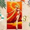 Cyberpunk Anime D-Demon Lord2099 Towel Microfiber soft Beach Towel for Travel Fitness Sauna Bathing Camping
