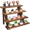 Wooden Cupcake Stand - 4 Tier Cupcake Display Stand, Rustic Tiered Display Stand, Tool Free Installation Cupcake Stand for Baby Shower Decorations