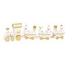 Christmas Train Ornaments Wooden Color Boxes Window Christmas Year New Decorations Gifts Displays T9Y7
