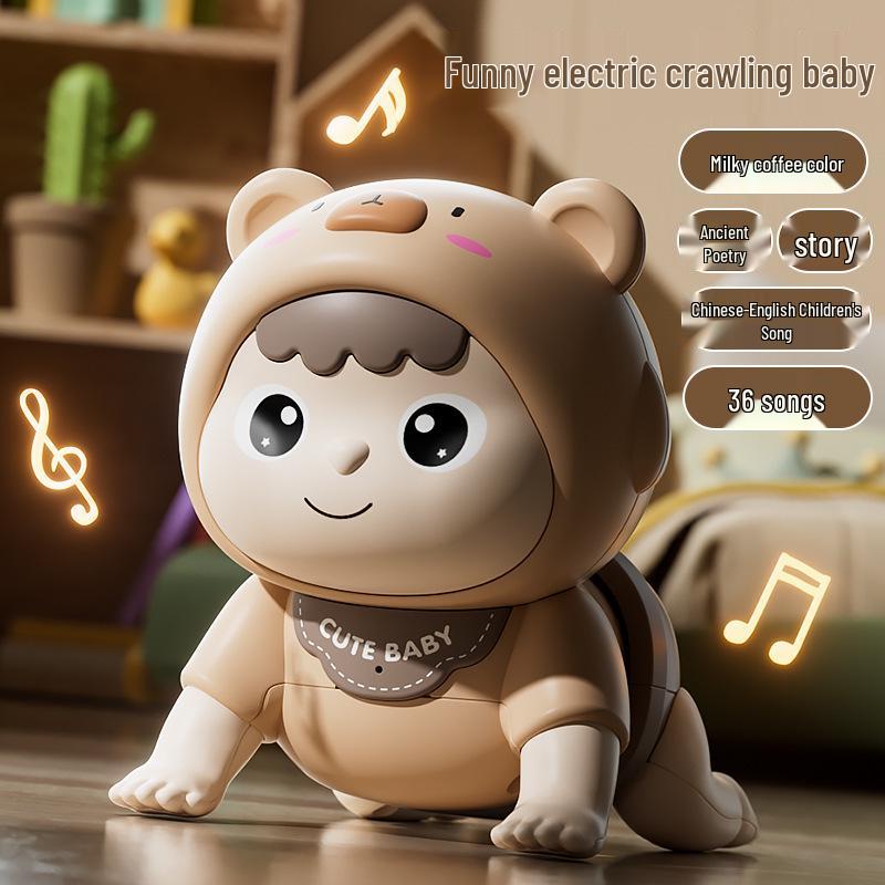 Electric Educational Baby Toys for Crawling & Head Lifting Practice - Ages 0-1