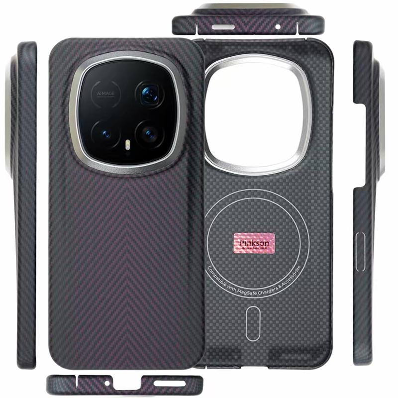 Pinkson Case For Honor Magic 8 RSR Kevlar Wireless Charging Back Cover Case for HONOR MAGIC 8 RSR