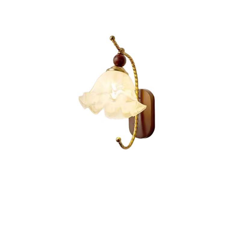 NuFeng Vintage French Retro Glass Wall Lamp