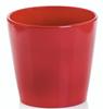 Klassischer Roter Glatter Keramik-Blumentopf 15cm