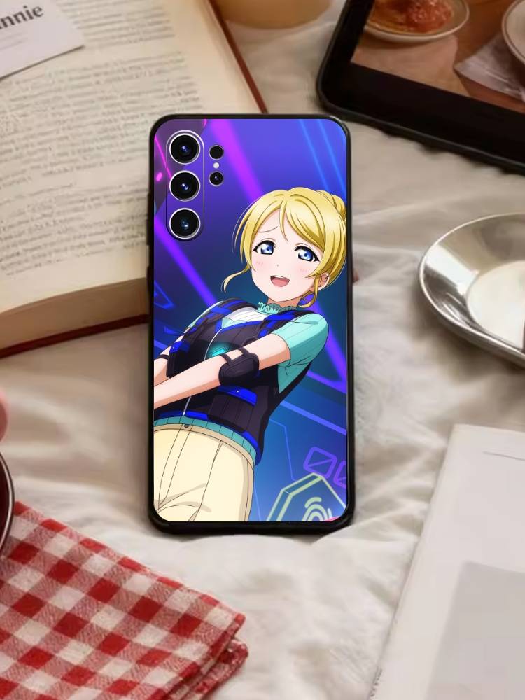 L-Love live-Ayase Eli Phone Case For Samsung S26,S25,S24,S23,S22,S21,S20,Ultra,Plus,FE Black Soft Cover