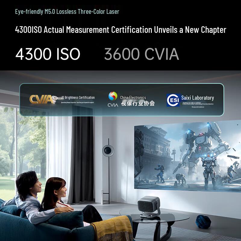 JMGO N5 Pro Max 4K Tri-Color Laser Home Projector (CN version)