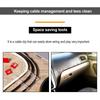 20/50Pcs Cable Clips Self Adhesive Cord Management Black Wire Organizer Clamp Car Wire Accessories
