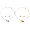 Animal Horses Pendant Necklaces Little Rainbow Horse Jewelry Colorful Enamel Horse Pendant Necklace for Women