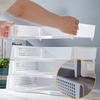 Stapelbare Dokumentenablage, stapelbare Papierbriefablage, Schreibtisch-Organizer, vertikal, horizontal, Ablage für Briefe, Postkörbe