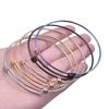 1/5pcs Simple Adjustabal Stainless Steel Bracelet Bangles For Women Men Accessories DIY Charm Real Gold Plated Wrist Bangle Gift