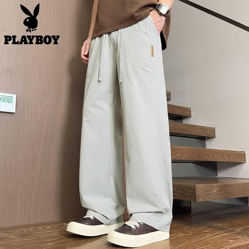 PLAYBOY Men s Ice Silk Casual Sports Pants S