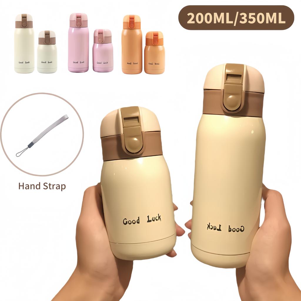 Tazza Termica Mini 200ml/350ml Tazza da Tasca Acciaio Inossidabile Tazza Termica per Caffè Borraccia Portatile Sottovuoto Borraccia Termica Isolante Acqua Calda Bambini