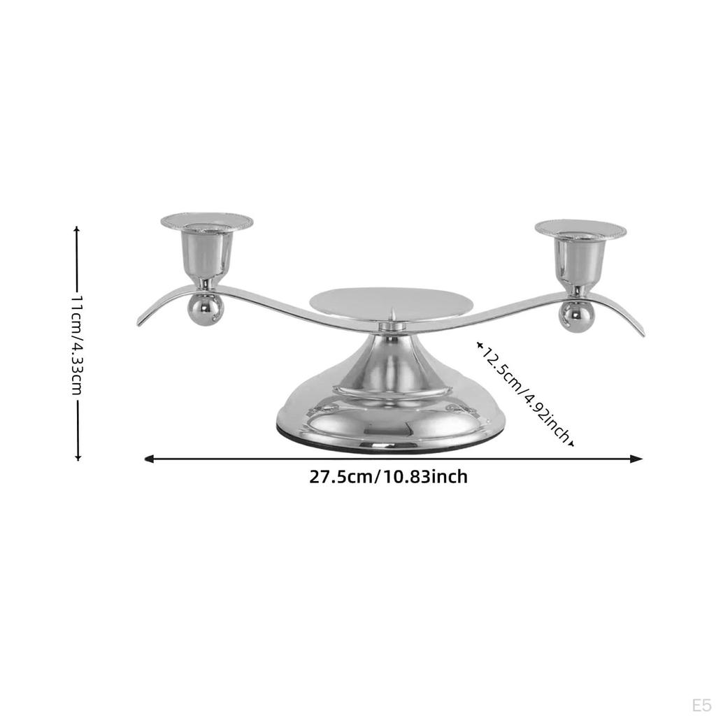 Candelabra Candle Holder Table Centerpiece Nordic Metal Candlestick Pillar for Birthday