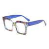 Stylish Anti-Blue Light Floral Large Frame Sunglasses for a Slimming Effect