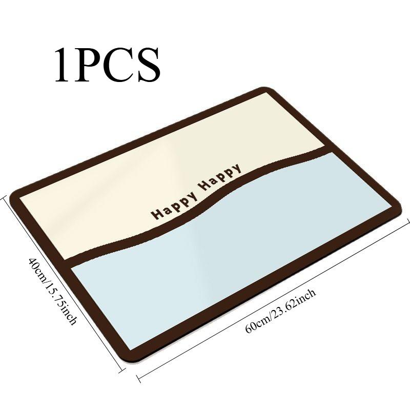 

1/2pcs Composite Bathroom Mat Home Decoration Bath Mat Household Anti-slip Mat Suitable for Bathroom and Shower Room Entrances