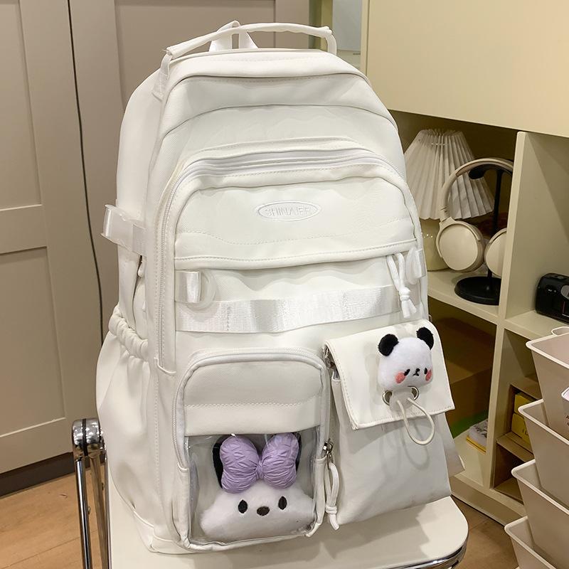 School Bag Children Elementary School Girls Junior High School High School College Students Cute Letter Backpack