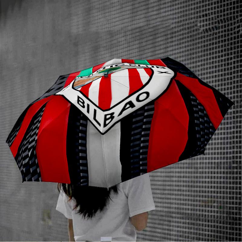 Football Athletic Automatic Folding Umbrella - 8-Rib Travel Umbrella with Auto Open/Close & Portable, Gift for Christmas, Birthdays