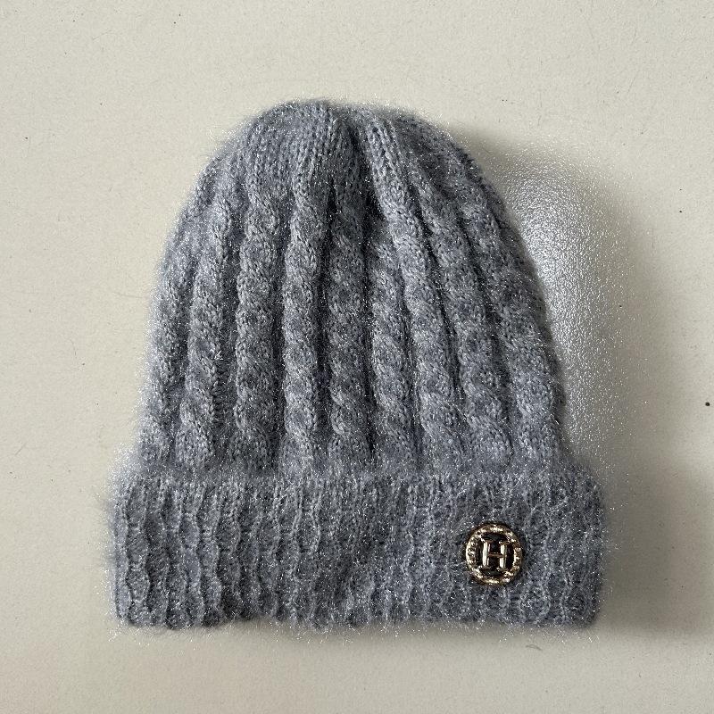 Neue Hüte für mittlere und ältere Frauen Winterwollmützen halten warm Winter-Hüte für ältere Damen Fleece Herbst- und Wintermützen gestrickt