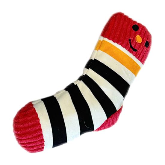 Plush Sock Dog Toy Interactive Dog Chew Toy Corduroy Squeaky Food Hiding Sniff Toy Safe F