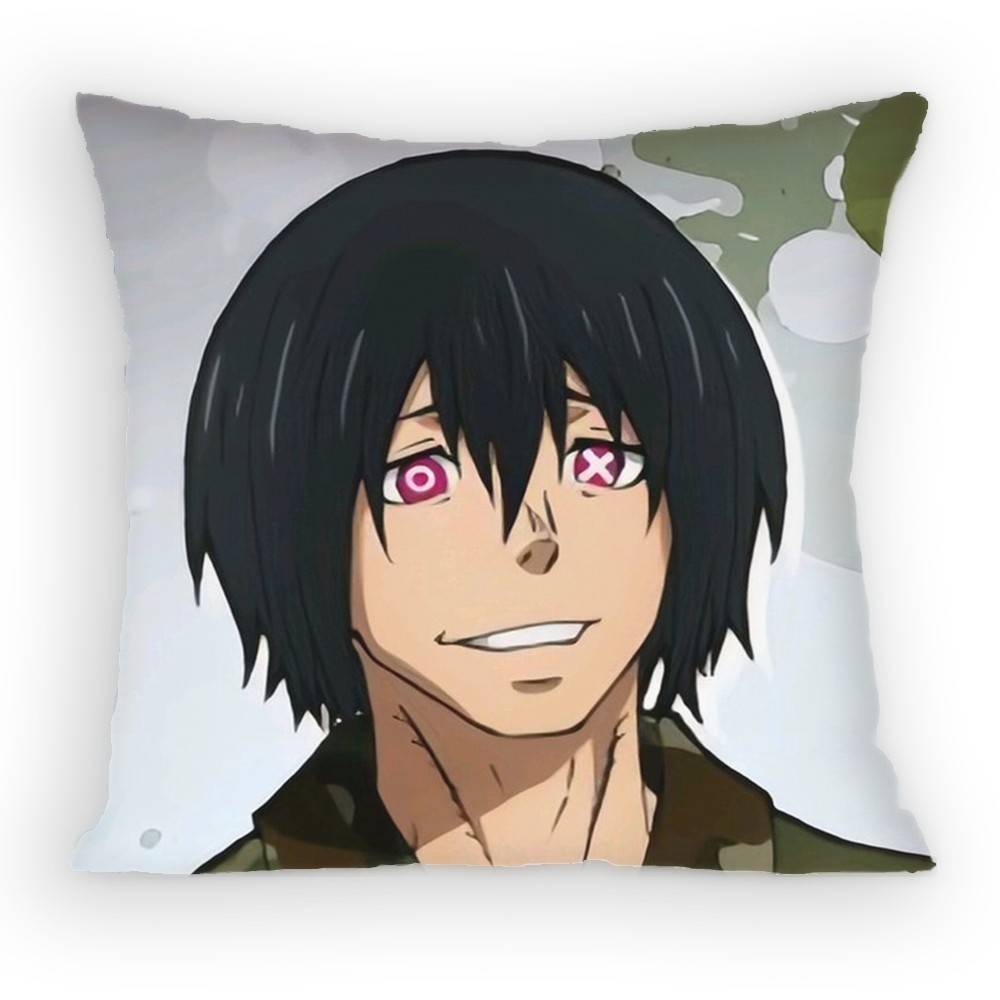 Fire Force Benimaru Shinmon Pillow Case Sofa Living Room for Bedroom car Headboard Backrest Cushion Square Cushion Nap Time