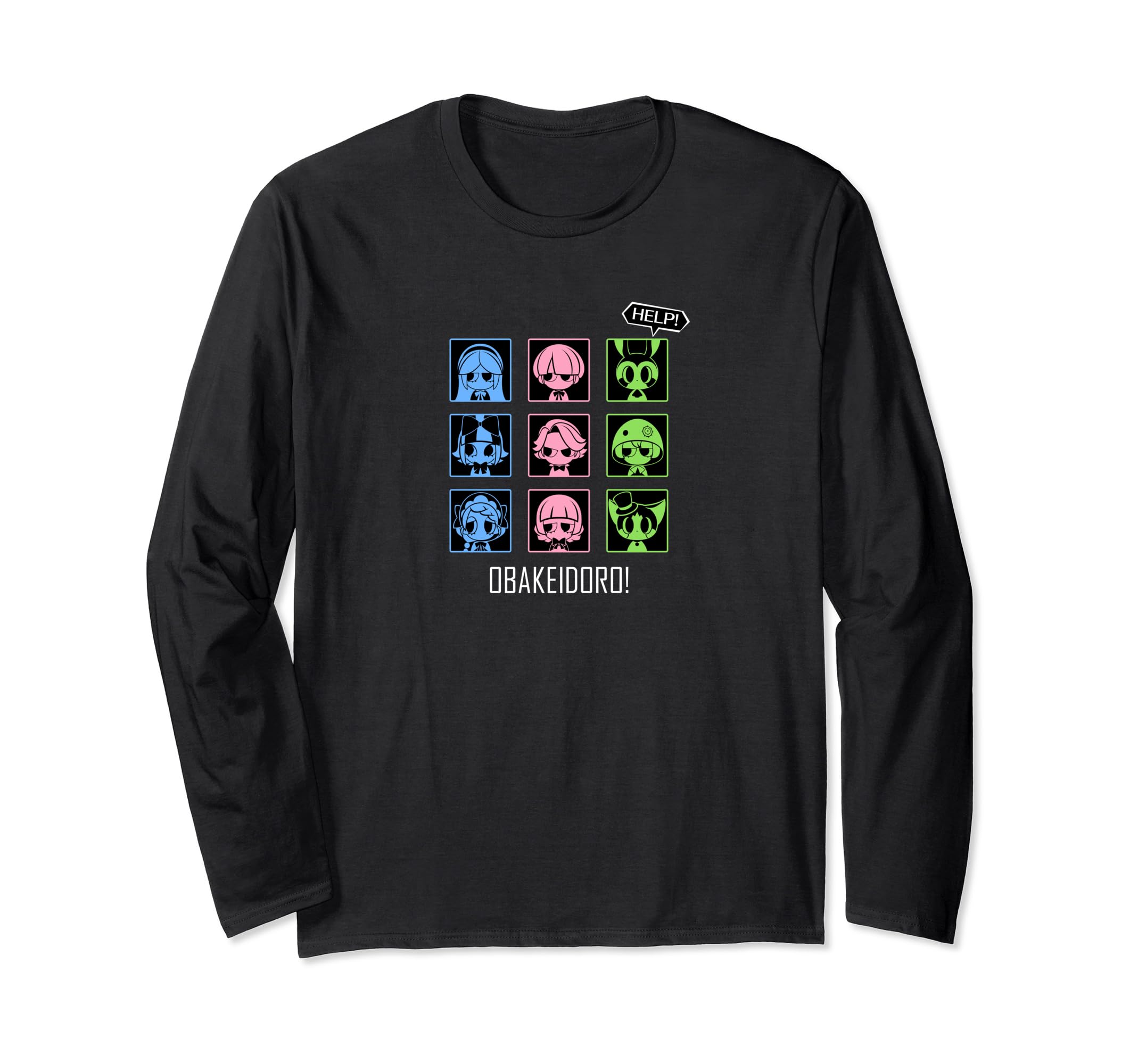 Obakeidoro! Icon Galore Human (Game Color) Long-Sleeve T-Shirt