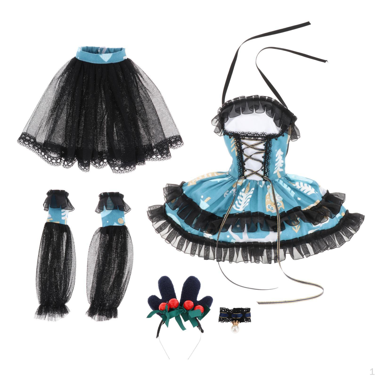 

Набор для вечеринки Big Girl Doll / 3 аксессуара для костюма чёрный