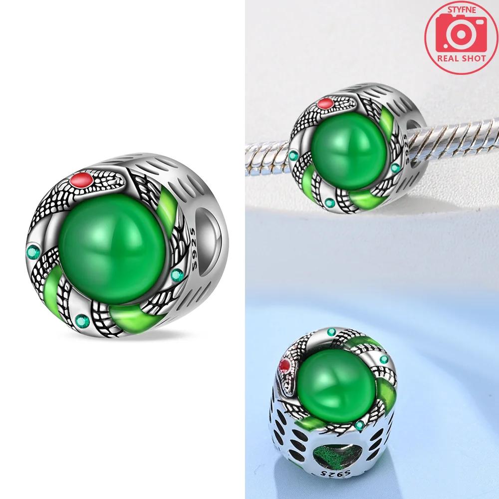 Kupferrot Schlange Zirkon Eichhörnchen Tier Elefant Perle Passend Armband Original Schmuck DIY Zubehör Frauen Zartes Geschenk