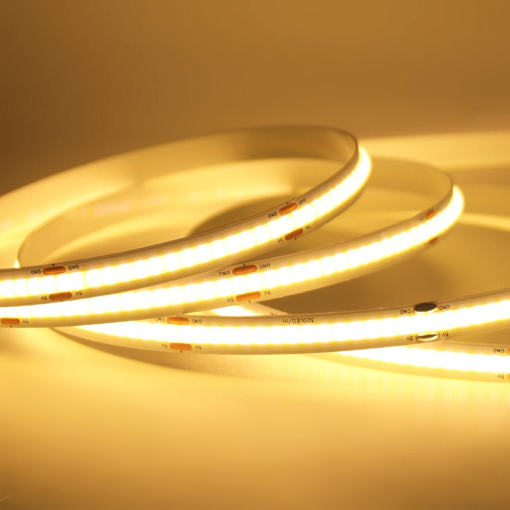 DC5V COB LED Strip with PIR Motion Sensor Battery Box 8MM 320Leds/m Flexible Ribbon Tape for Room Decor 3000K 4000K 6000K