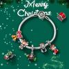 Christmas Copper Metal Charm Bead Components Santa Claus Reindeer Christmas Tree Snowman Elk Bead Component Compatible With Authentic Original