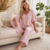 Women Tops V-Neck Half Sleeve Summer T-shirt Pure Color Loose Fit