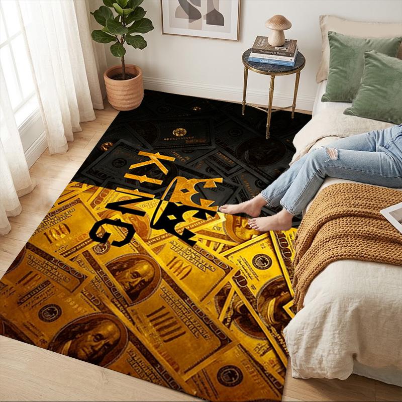 Money Living Room Nonslip Area Rug Soft Carpet For Bedroom Game Playroom Sofa Office Home Decor Doormat Christmas Gift C929449