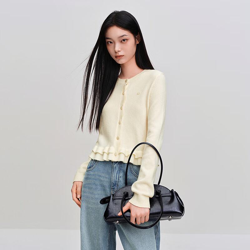 

Ledin Women s Sweet Lace Knit Cardigan Sweater L